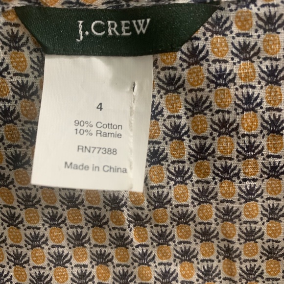 J. CREW Blouse Size 4 - Picture 5 of 9
